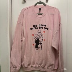 Gildan Pink Sweatshirt - My Heart Berns For You